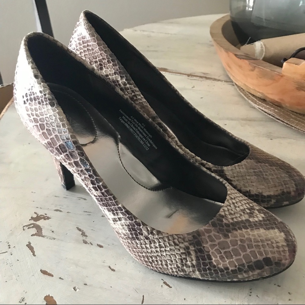 Snake skin heels